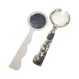 Jonathan Adler Como Ripple Salad Servers, Black